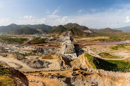 Construction of the Grand Etiopian Renaissance Dam 