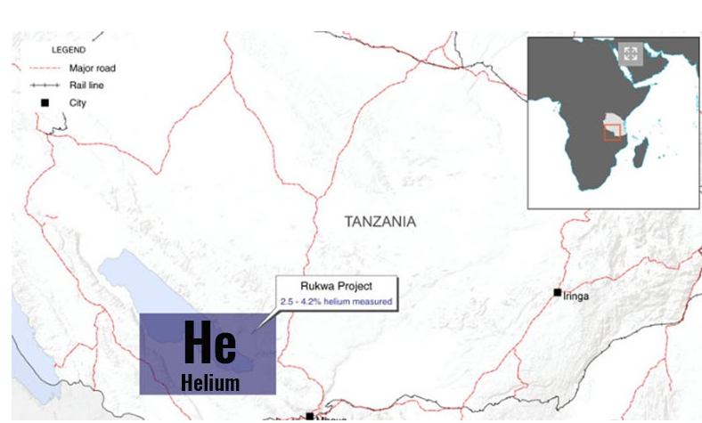 Tanzania will start searching for Helium in 2018