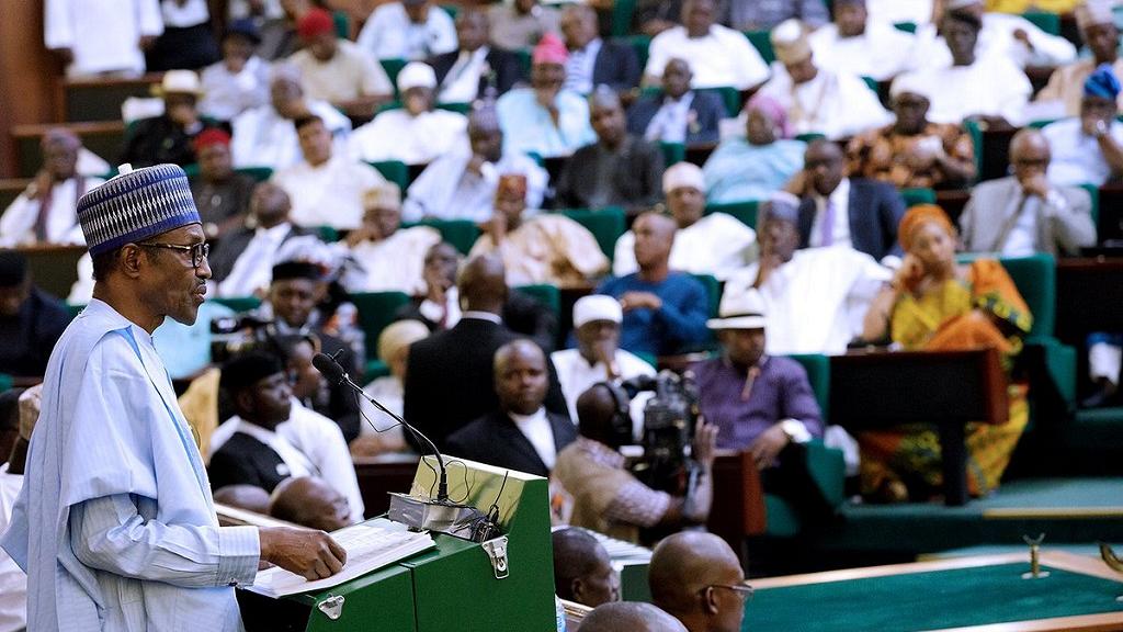 Buhari presents record $28 billion budget to lawmakers