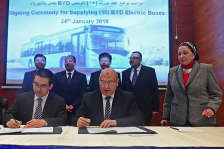 Egypt: China's BYD to provide electric buses