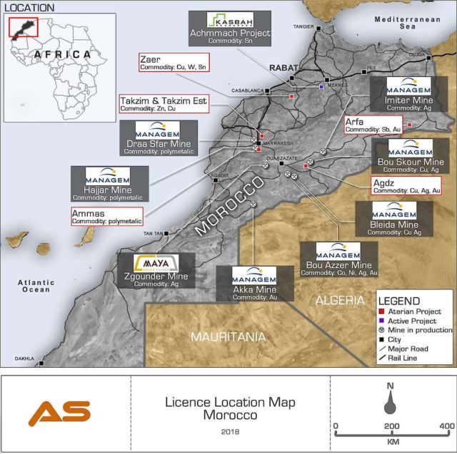 Morocco allows a British company to Dig for zinc and copper in Morocco