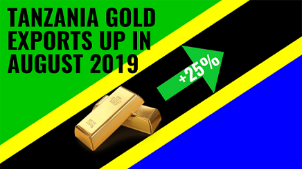 Tanzania gold exports increased by 25%