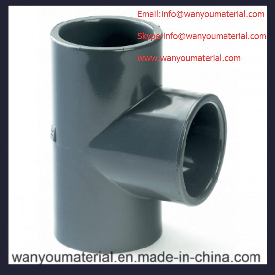 Sell High Quality PVC Pipe Fitting-PVC Plain Tee info@wanyoumaterial.com buying leads