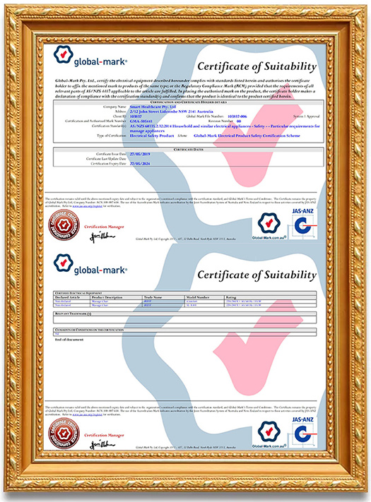 certificates - Zhejiang Haozhonghao Health Product Co., Ltd.