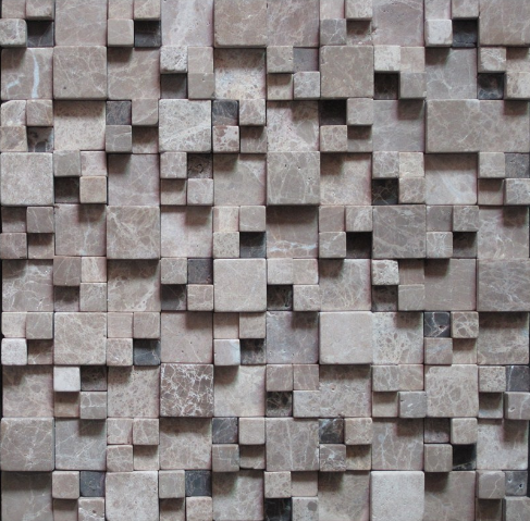 Calacatta White Natural Stine Marble Mosaic Tile for Floor Tile (FYSSC022)