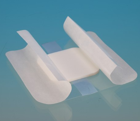 FDA 510k Antibacterial Silver Silicon Foam Dressing for Wound Care