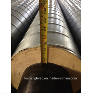 Spiral Pre-Insulated Pipe Pip with Gi Cladding & PU Insulation for HVAC