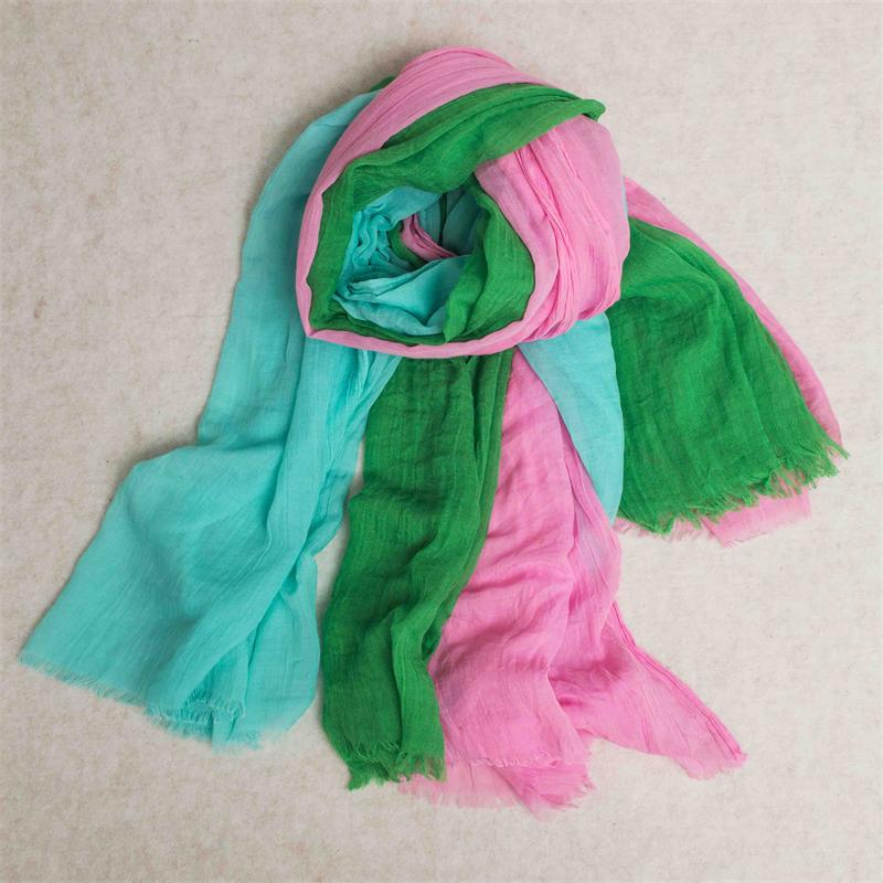 100% Spun Polyester High Twist Voile Greige Fabric for Scarf