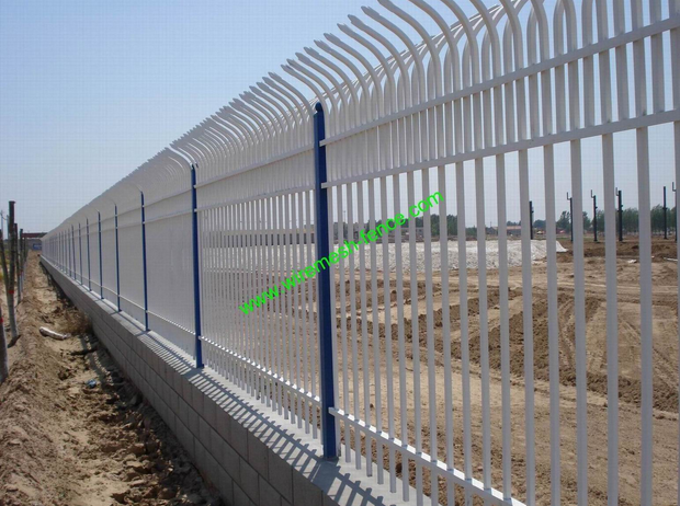 Powder Coating Garrison Fence /Railway Fence/Iron Fence (HX-P-001)