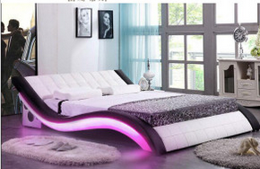 A044-1 New Design LED Bed Music Bed Modern Furniture