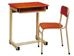 Primary School Study Desk and Chair Sf07s Wooden