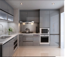 Quality Standard Kitchen Modern Style Kitchen Design Glossy Kitchen Cabinet