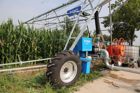 Four Wheels Lateral Move Irrigation System Machine
