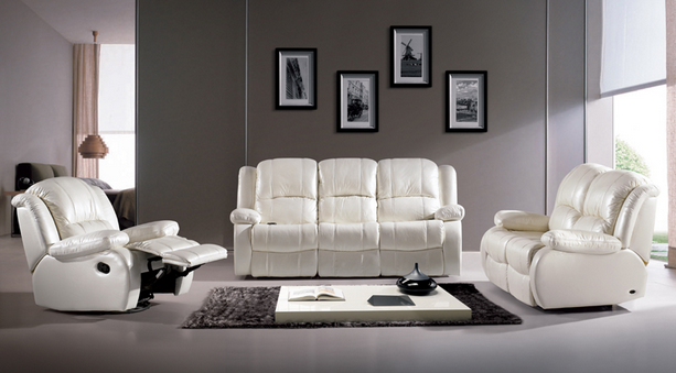 Leather Fabric Reclining Sofa Bed Chair Home Cinema Furniture Recliner