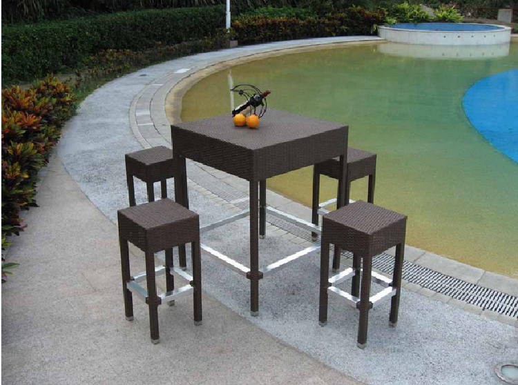 Rattan Outdoor Furniture Bar Table and Stool buying leads