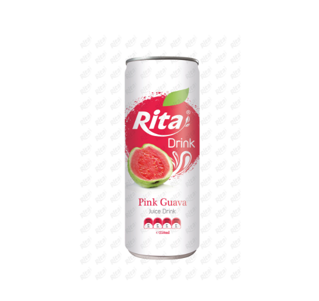 Pink Guava Fruit Juice NFC Juice 250ml Canned Juice Drink