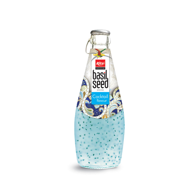 290ml Basil Seed Drink with Cocktail Flavour