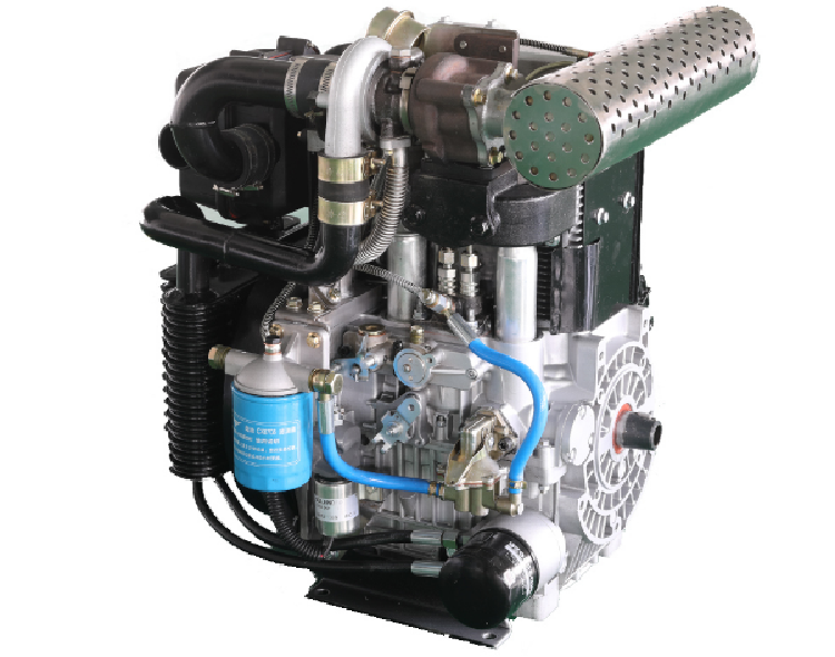 Air-Cooled Supercharged Diesel Engine with High Speed