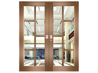aluminium frame glass KFC commercial door with different color
