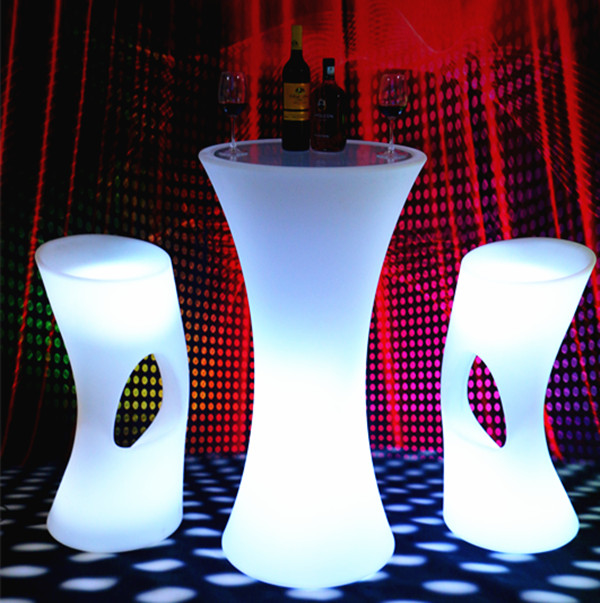  china supplier led furniture table and chair High Top Bar Table LED Table Bar- buying leads