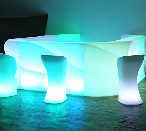 New Promotion cocktail high table Light Bar Nightcube Event Led Outdoor Furniture- buying leads