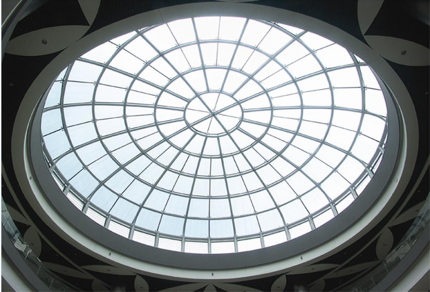 Pipe Truss Structure Dome Roof for Shopping Mall
