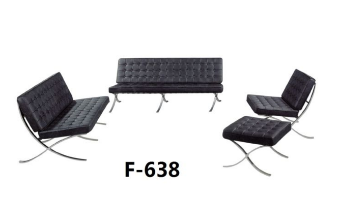 Office Furniture Sofa Leather Modern (KBF F638)