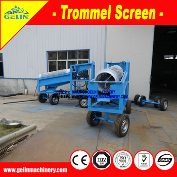Small scale mineral trommel washing screen in tin separation