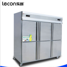 Commercial Stainless Steel Six Doors Refrigerator for Kitchen