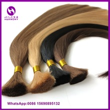 wholesale bulk hair extensions Top Grade No Tangle No Dry 8-32'' crochet braids with human hair hair bulk