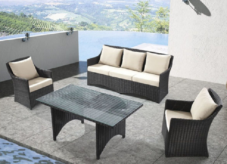 Popular Modern Design Outdoor Furniture Rattan Sofa