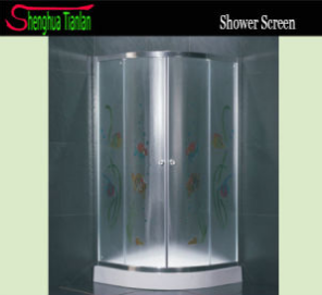 Prefabricated CE Approved Sector Tempered Glass Shower Enclosure (TL-539)