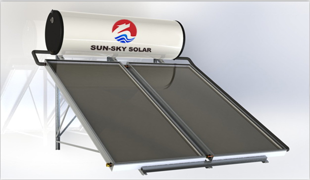  Flat panel compact pressure solar water heater  - buying leads