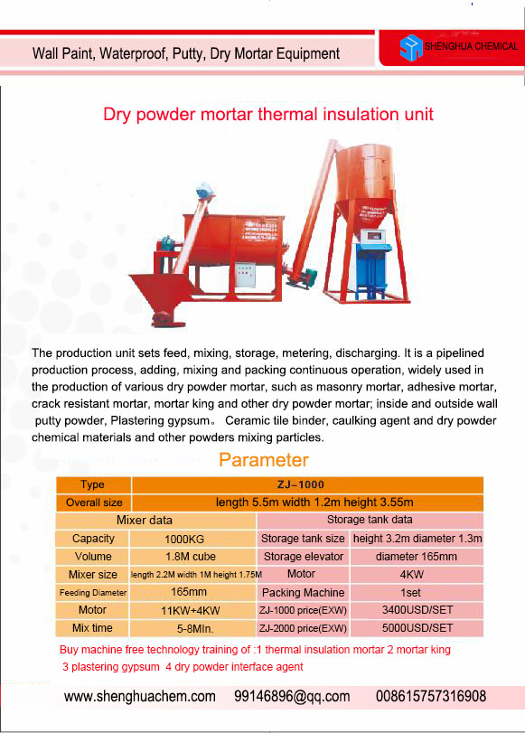 ATC dry powder thermal insulation mortar plant line - buying leads