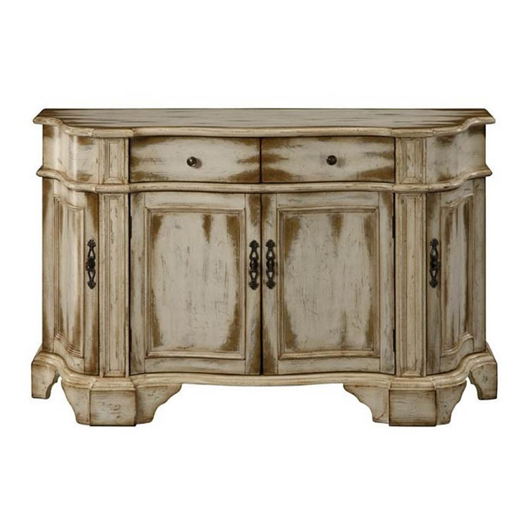  Four door cabinet with two drawers,hot sell accent reproduction curio sideboard