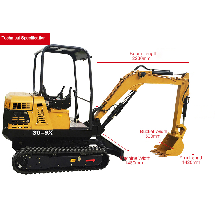 YG30-9X Mini crawler excavator