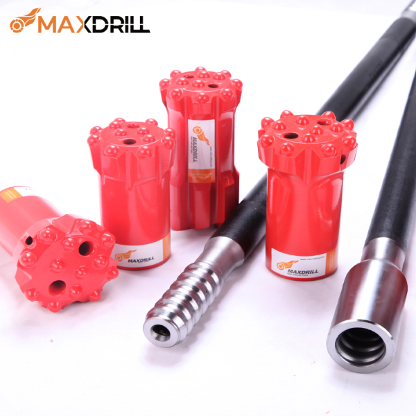 Maxdrill MF T45/T45 shank rods 45 drill rods drifter rods for mining
