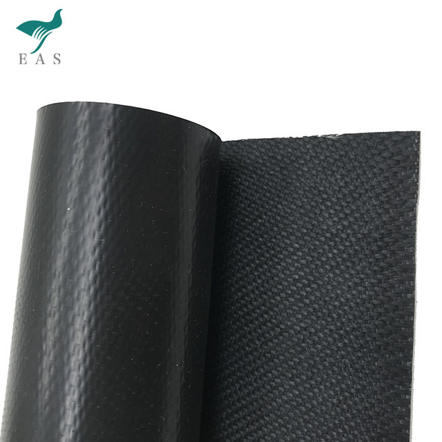 Black Waterproof Silicone Coated Texturized Fiberglass Fabric for Thermal Insulation