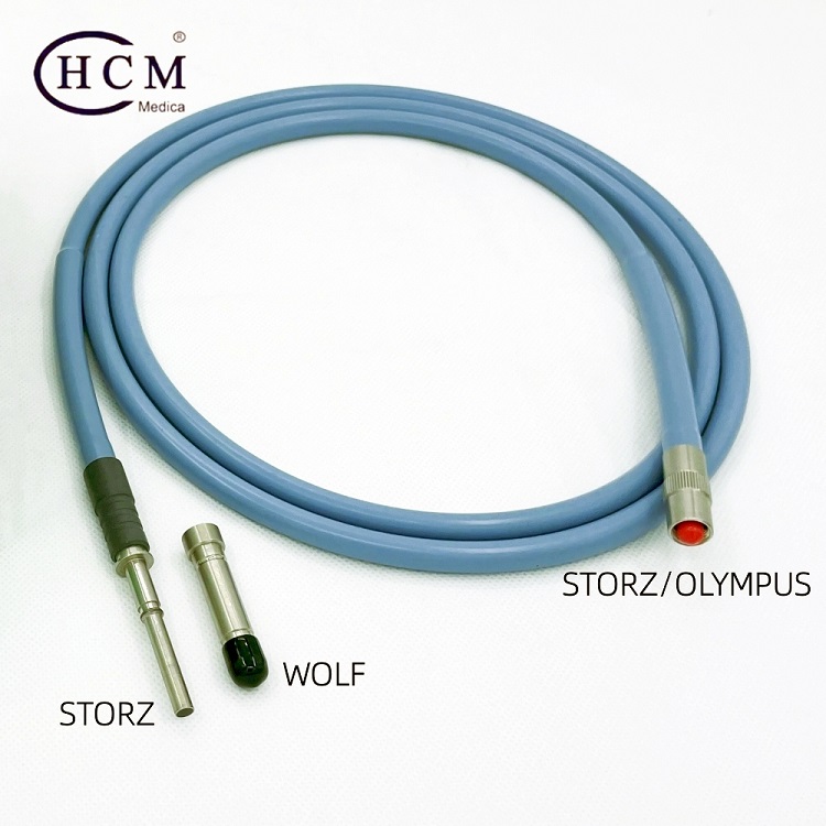 HCM MEDICA Medical Fiber Optic Cable Endoscope Flexible Light Guide Silicone Tube Cable Bundle
