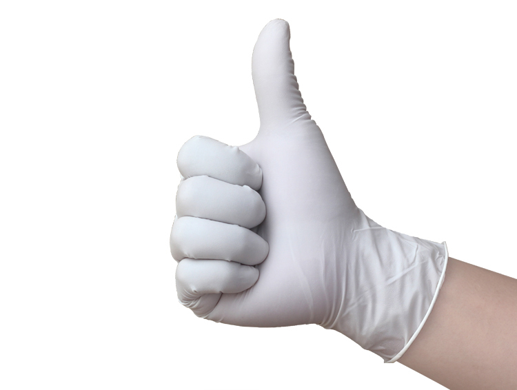 Surgical Gloves 100pcs Disposable Natural White Latex Glove Power Free For Hospital